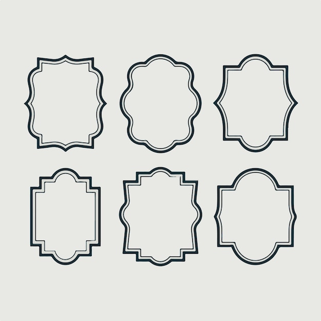 una imagen en blanco y negro de un diseño con un borde blanco