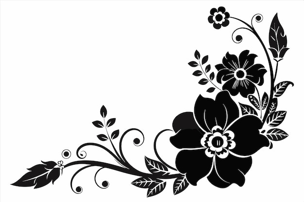 una imagen en blanco y negro de un diseño de flor con una mariposa en él