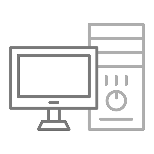 una imagen en blanco y negro de dos monitores de computadora y un fondo blanco