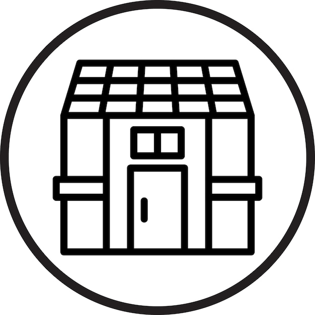 una imagen en blanco y negro de un edificio con una puerta y una puerta