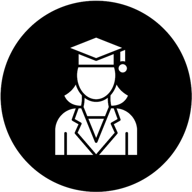 una imagen en blanco y negro de un graduado con un fondo negro