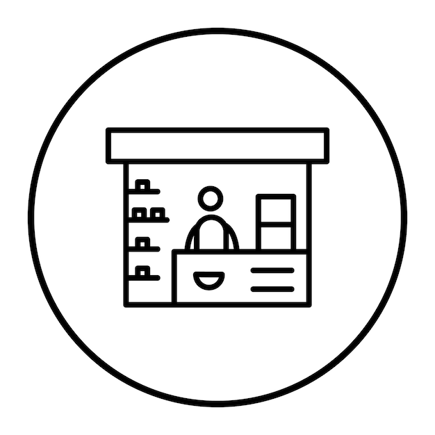 una imagen en blanco y negro de un hombre y un hombre en una tienda