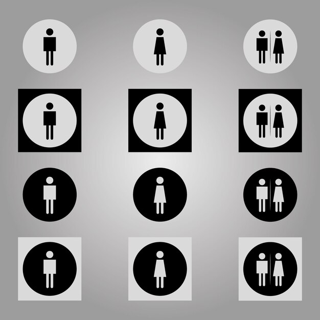 una imagen en blanco y negro de un hombre y una mujer con un círculo de personas