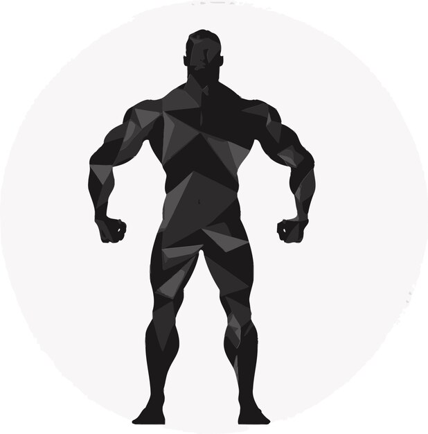 una imagen en blanco y negro de un hombre muscular con guantes de boxeo