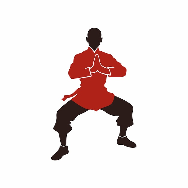 una imagen en blanco y negro de un hombre practicando artes marciales
