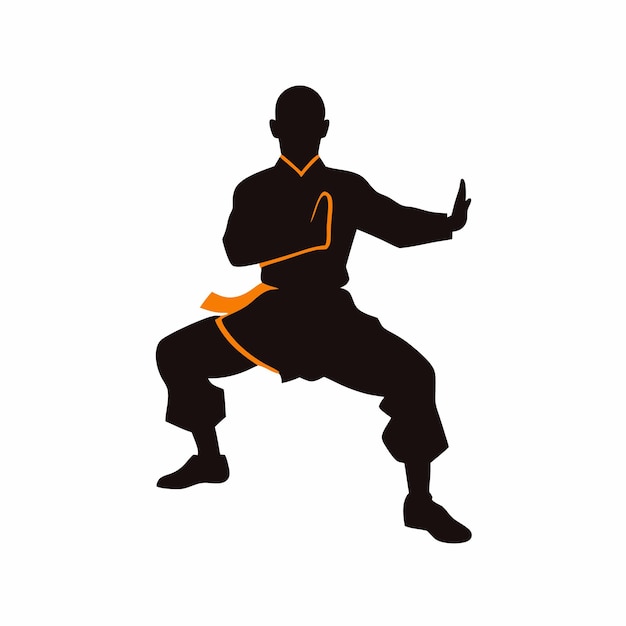una imagen en blanco y negro de un hombre practicando artes marciales