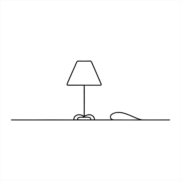 una imagen en blanco y negro de una lámpara y una lámpara