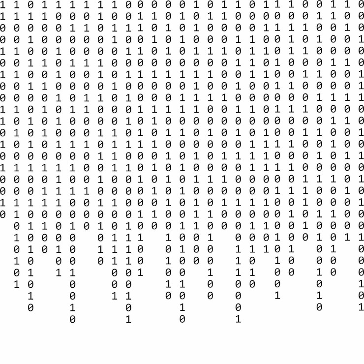Vector una imagen en blanco y negro de una línea numérica de números y matriz