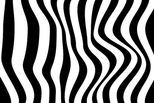 una imagen en blanco y negro de una línea que tiene el patrón de cebra ondulada