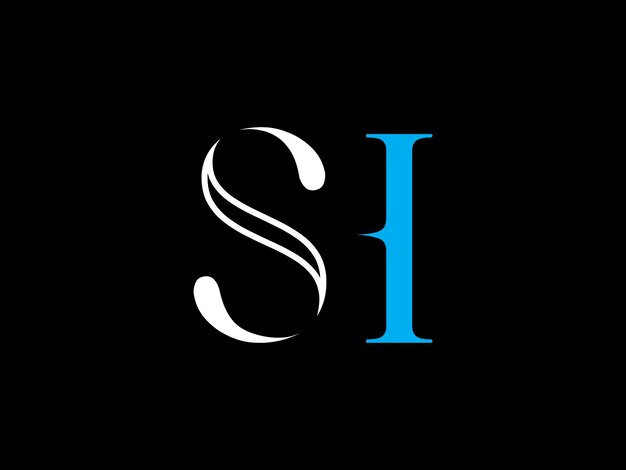 Una imagen en blanco y negro de un logotipo si