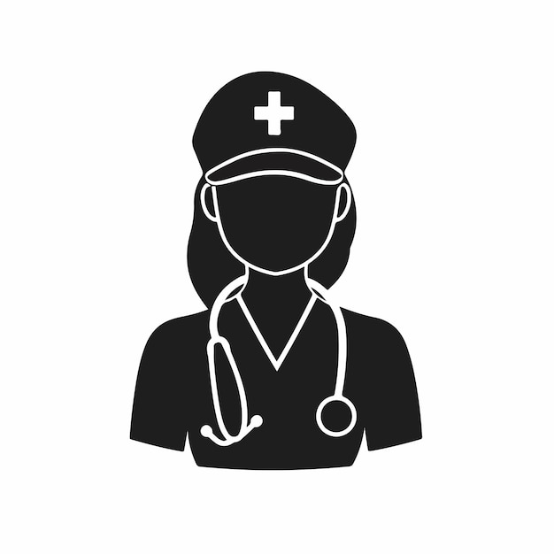 una imagen en blanco y negro de un médico con un estetoscopio en él