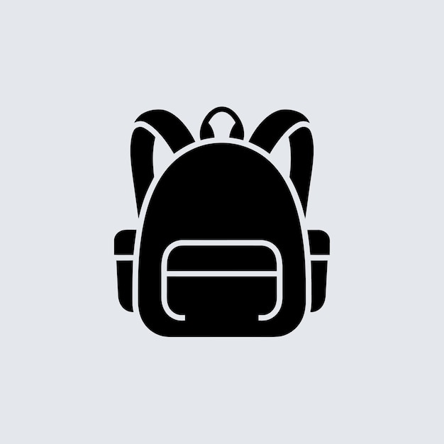 una imagen en blanco y negro de una mochila con una correa en la cabeza