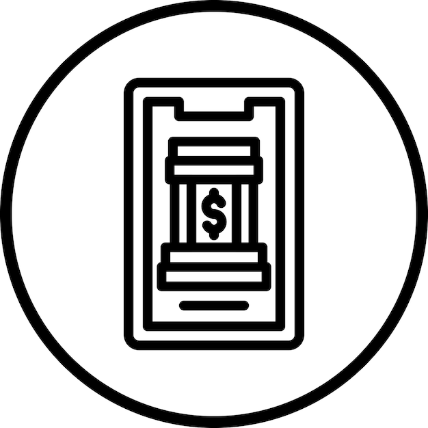 una imagen en blanco y negro de una moneda con un signo de dólar en ella
