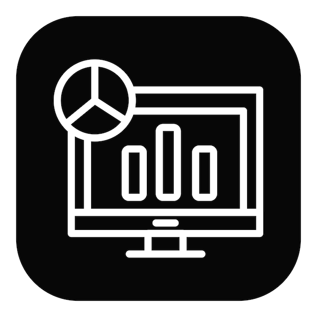 una imagen en blanco y negro de un monitor de computadora con una imagen de un signo de paz en él