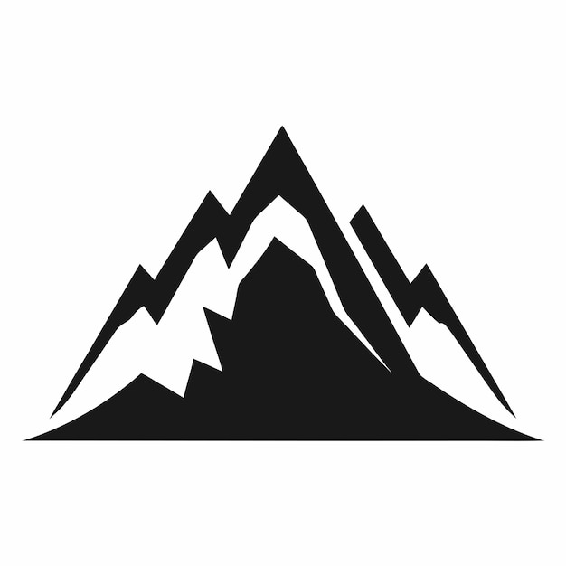 una imagen en blanco y negro de las montañas con la palabra nieve en él