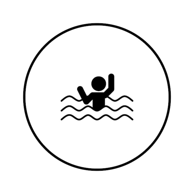 una imagen en blanco y negro de un nadador en el agua