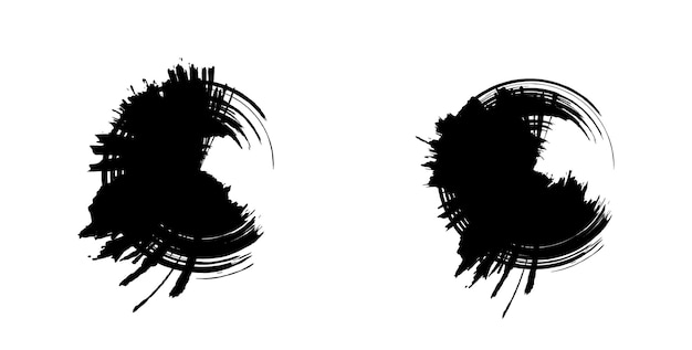 una imagen en blanco y negro de un ojo negro con tinta negra en él