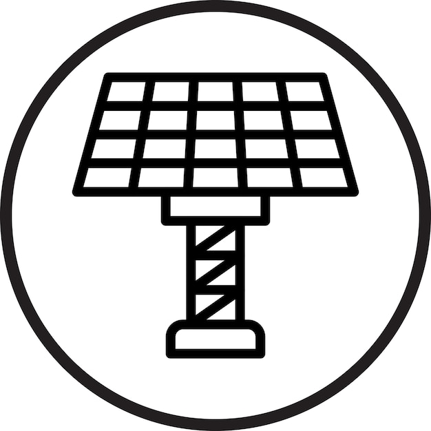 una imagen en blanco y negro de un panel solar