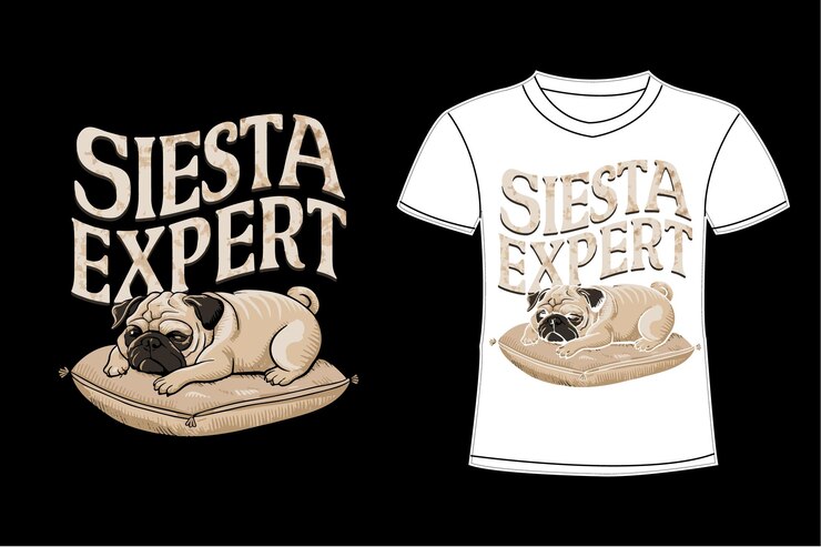 una imagen en blanco y negro de un perro con una camisa blanca con las palabras lagero lagero en ella