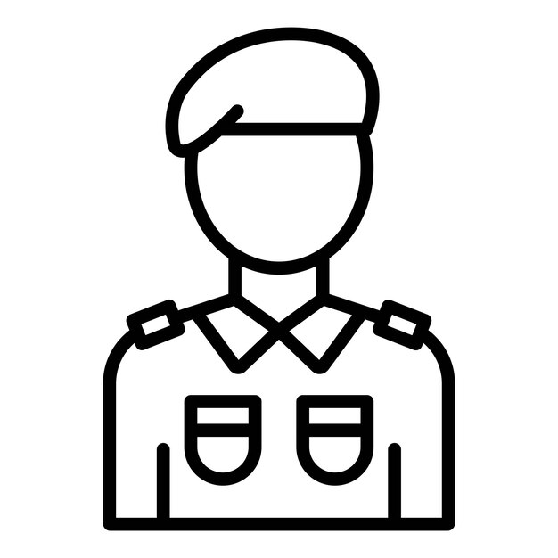 una imagen en blanco y negro de una persona en uniforme militar