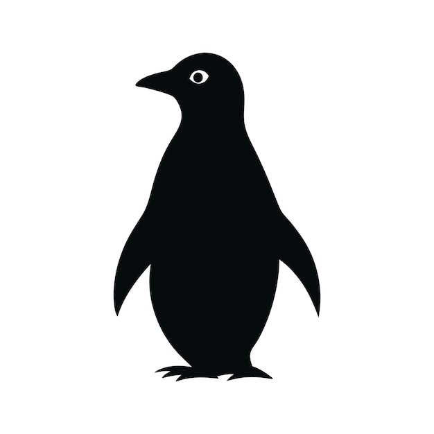 una imagen en blanco y negro de un pingüino