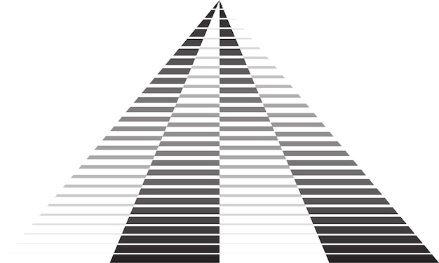 una imagen en blanco y negro de una pirámide con la palabra " escaleras " en ella