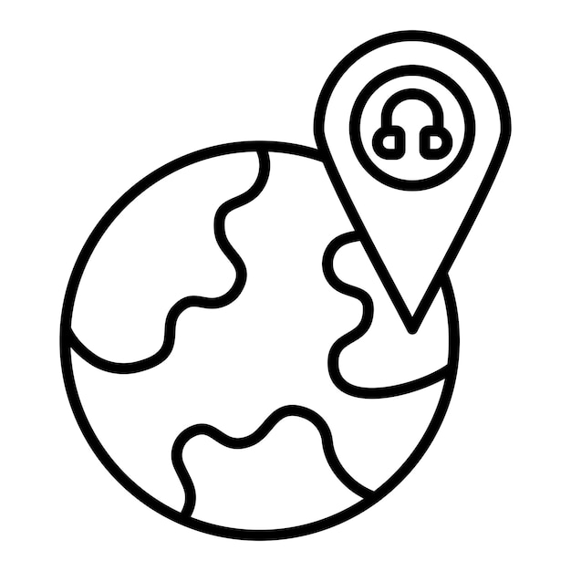 una imagen en blanco y negro de un planeta con un mapa del mundo y un mundo con un planeta en el medio