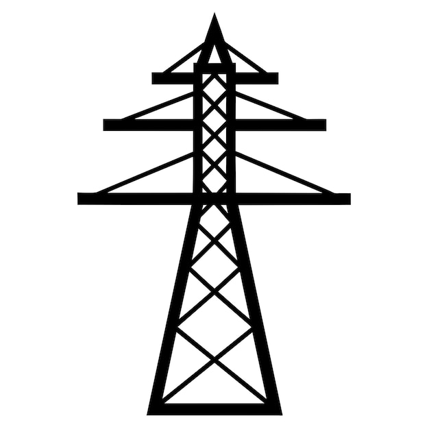una imagen en blanco y negro de un poste de energía con un letrero que dice poder