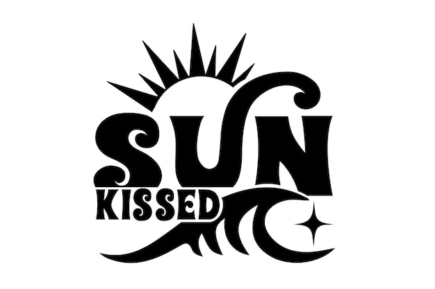 una imagen en blanco y negro del sol besando besando