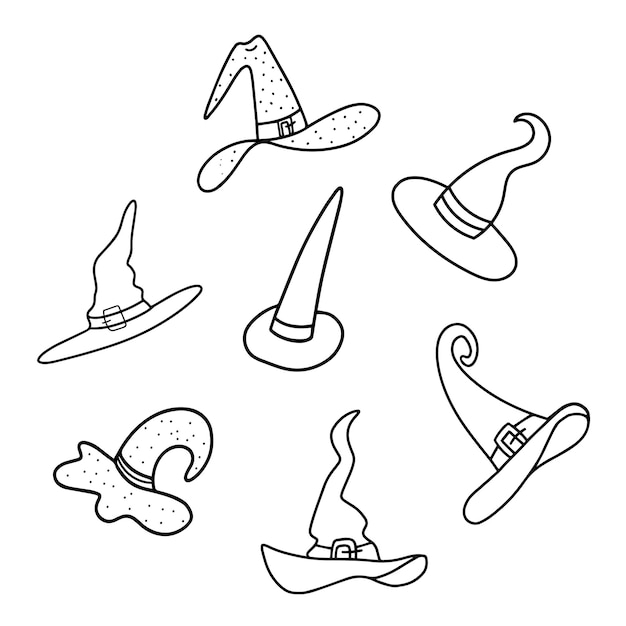 una imagen en blanco y negro de sombreros y sombreros con uno que dice sombrero