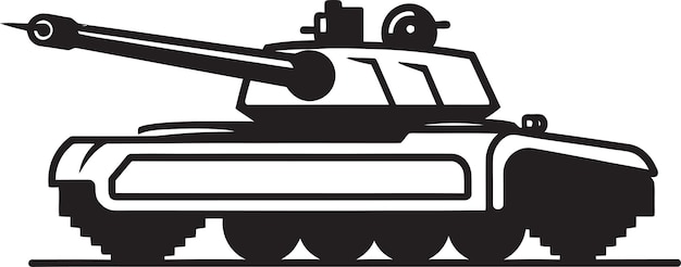 una imagen en blanco y negro de un tanque con un fondo negro