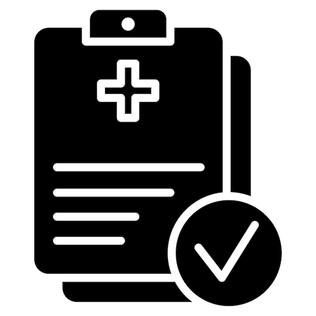 una imagen en blanco y negro de una tarjeta médica con un símbolo médico en ella