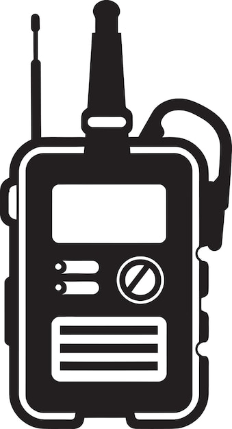 una imagen en blanco y negro de un teléfono con un botón que dice "botón de empuje"