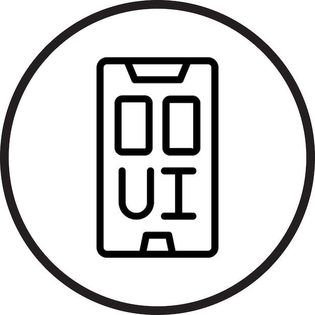 una imagen en blanco y negro de un teléfono con las letras u