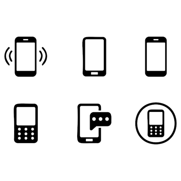 una imagen en blanco y negro de un teléfono con las palabras teléfono inteligente en él