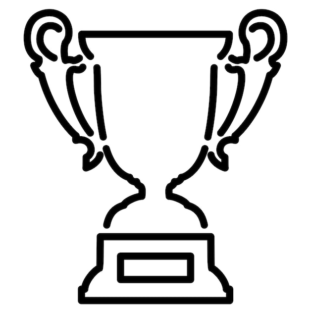 una imagen en blanco y negro de un trofeo con dos orejas