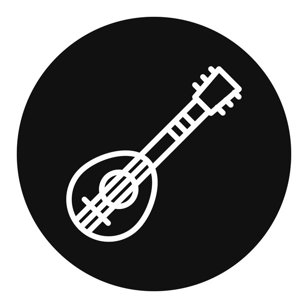 Vector una imagen en blanco y negro de un violín sobre un fondo negro