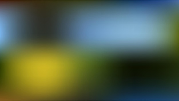 una imagen borrosa de una luz amarilla y azul