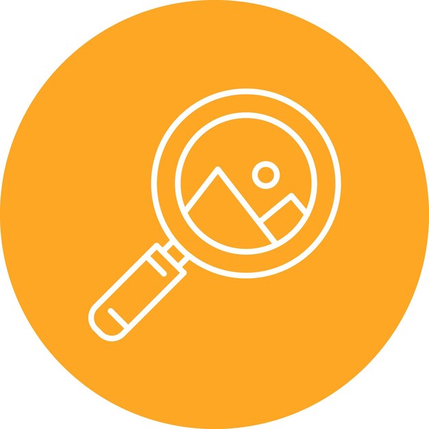 Imagen de búsqueda de icono imagen vectorial Se puede usar para fotografía