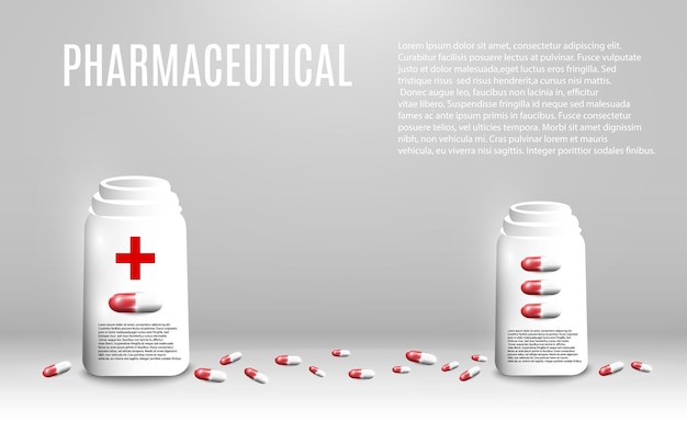 Imagen con cápsulas. Productos farmacéuticos, pastillas.