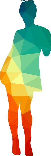 Imagen en color de una dama aislada sobre fondo transparente