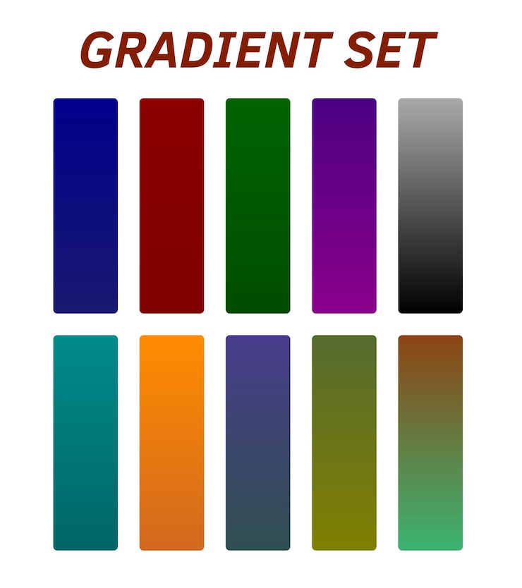 Vector una imagen colorida de un conjunto de cuadrados de diferentes colores