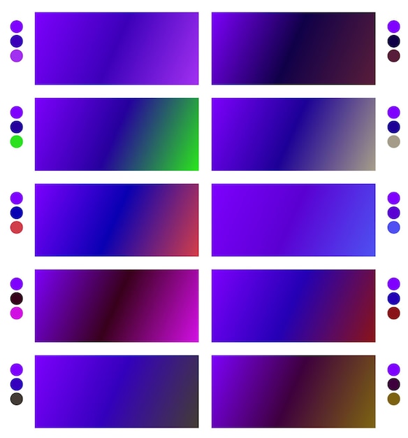 una imagen colorida de un conjunto de diferentes colores