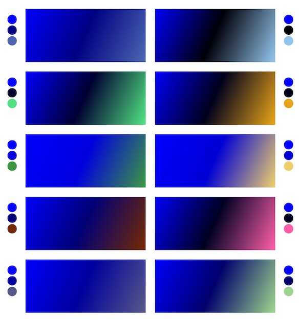 una imagen colorida de un conjunto de diferentes colores