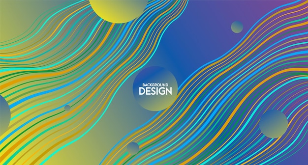 una imagen colorida del diseño de diseño de diseño en amarillo y azul