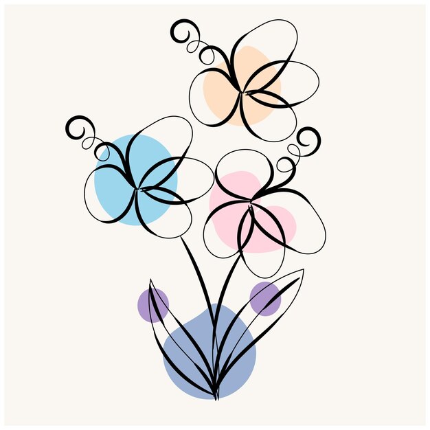 una imagen colorida de flores y la palabra primavera