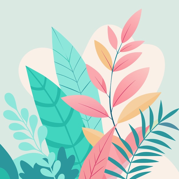 una imagen colorida de una planta con diferentes colores