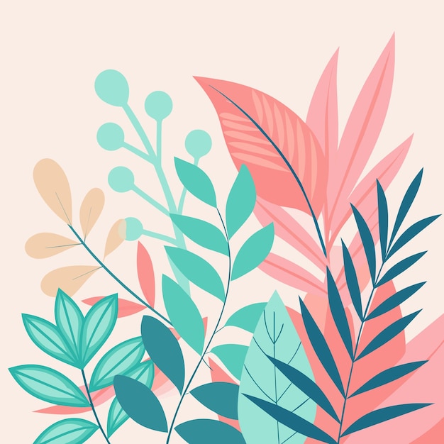 una imagen colorida de una planta con diferentes colores