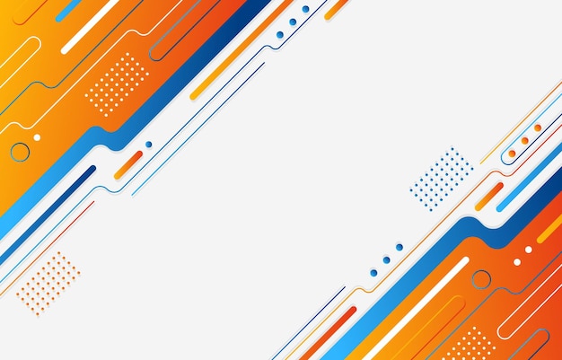 una imagen colorida de un teléfono con rayas naranjas y azules
