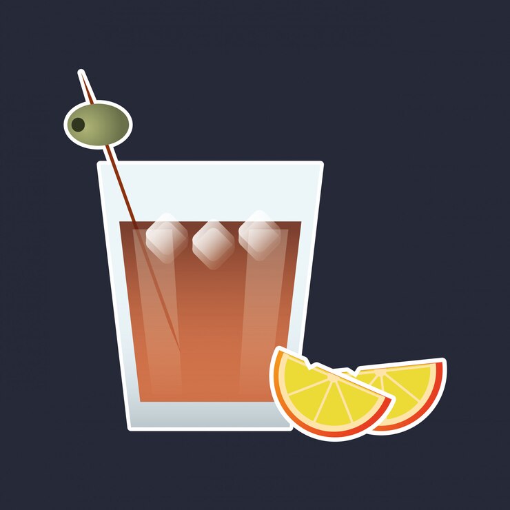 Vector imagen de copa de cóctel